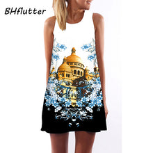 Beach Dress Floral Print Tunic Sleeveless