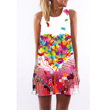 Beach Dress Floral Print Tunic Sleeveless