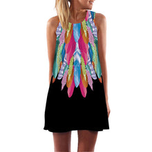 Beach Dress Floral Print Tunic Sleeveless