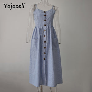 Long boho beach pockets women