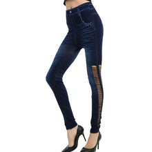 Faux Denim Jeans Leggings
