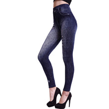 Faux Denim Jeans Leggings