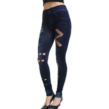 Faux Denim Jeans Leggings