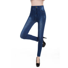 Faux Denim Jeans Leggings