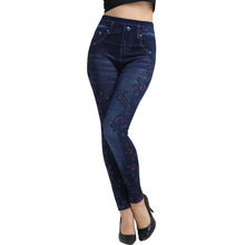 Faux Denim Jeans Leggings