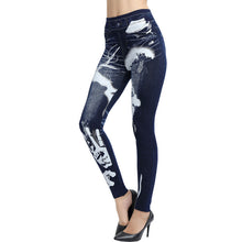 Faux Denim Jeans Leggings