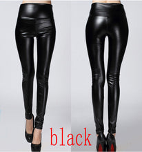 legging skinny PU leather pencil
