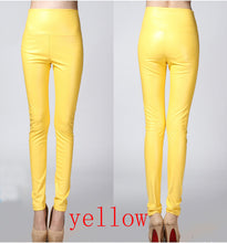 legging skinny PU leather pencil