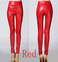 legging skinny PU leather pencil