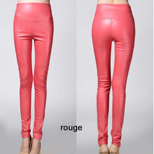 legging skinny PU leather pencil