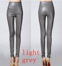 legging skinny PU leather pencil