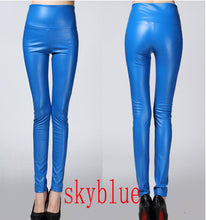 legging skinny PU leather pencil