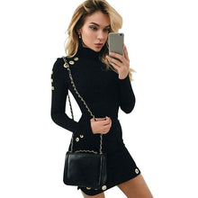 Sexy hollow out hole bodycon dress