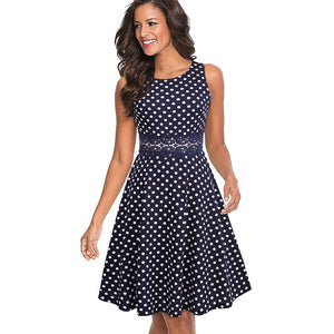 A-Line Pinup Business Women Dress