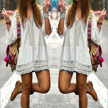 Mini Dresses Ladies Beach Vestidos