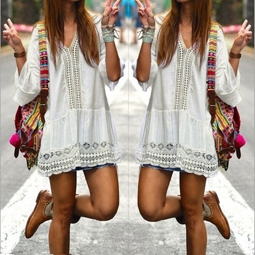 Mini Dresses Ladies Beach Vestidos