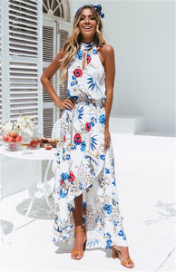 Halter Style Women Casual Loose Dress