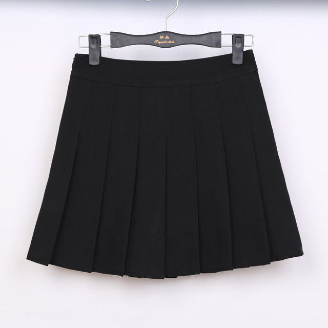 New Spring high waist ball pleated skirts