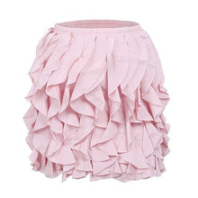 Ruffle pleated mini skirt