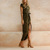 Bohemian Asymmetrical Sashes O-neck Dresses