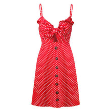 Spaghetti Strap Polka Dots Print Dress