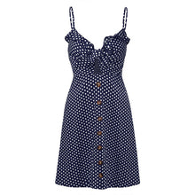 Spaghetti Strap Polka Dots Print Dress