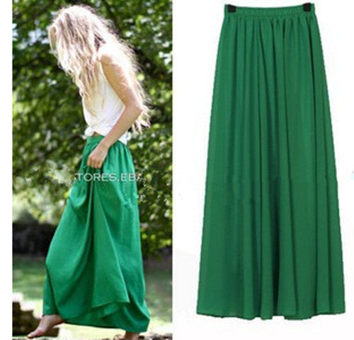 Plus Size Long Skirt Elegant Style Women