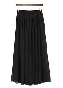 Plus Size Long Skirt Elegant Style Women