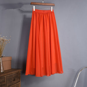 Plus Size Long Skirt Elegant Style Women