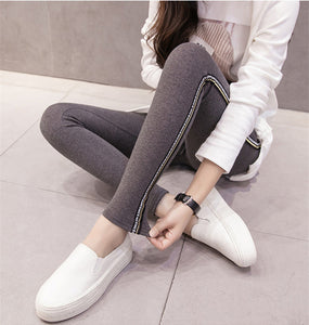 Side stripes Women Casual Legging