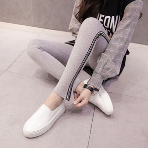 Side stripes Women Casual Legging