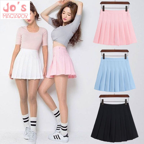 New Spring high waist ball pleated skirts