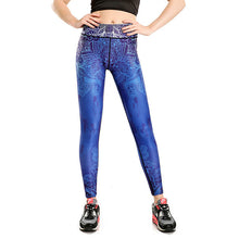 Purple Diamond Printing Mesh Patchwork Fitness Legging