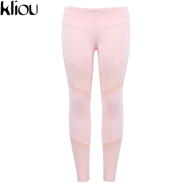 Fashion High Waist Leggings Pink Legging For Women