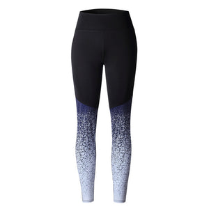 Gradient Patchwork Fitness Leggings