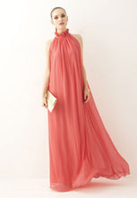 Chiffon Halter Long Dress