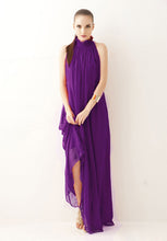 Chiffon Halter Long Dress