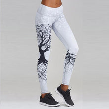 Women's Skull&flower Black Leggings Digital Print