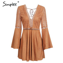Simplee sexy lace dress women