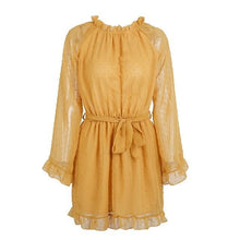Fashion long flare sleeve dresses vestidos