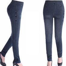 Faux Denim Jeans Leggings