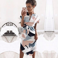 Batwing Short Sleeve Tunic Bandage Dress