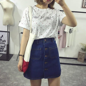 A-Line Korean Mini Jeans