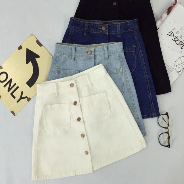A-Line Korean Mini Jeans