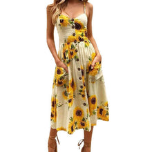 Floral Summer Beach sundress dress Women
