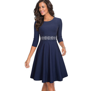 A-Line Pinup Business Women Dress
