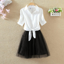 Shirt And Sling Tutu Dress Suit Women