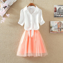 Shirt And Sling Tutu Dress Suit Women