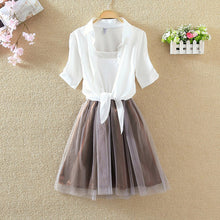 Shirt And Sling Tutu Dress Suit Women