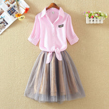 Shirt And Sling Tutu Dress Suit Women